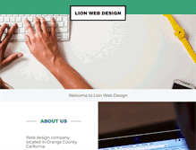 Tablet Screenshot of lionwebdesign.com